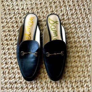 Sam Edelman Linnie Black Leather Mule